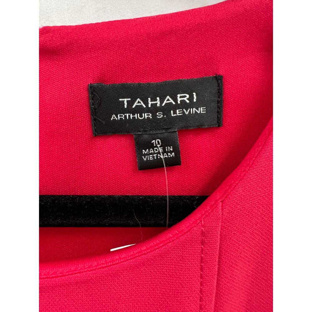 NWT Tahari ASL Fit and Flare Raspberry Dress size… - image 3